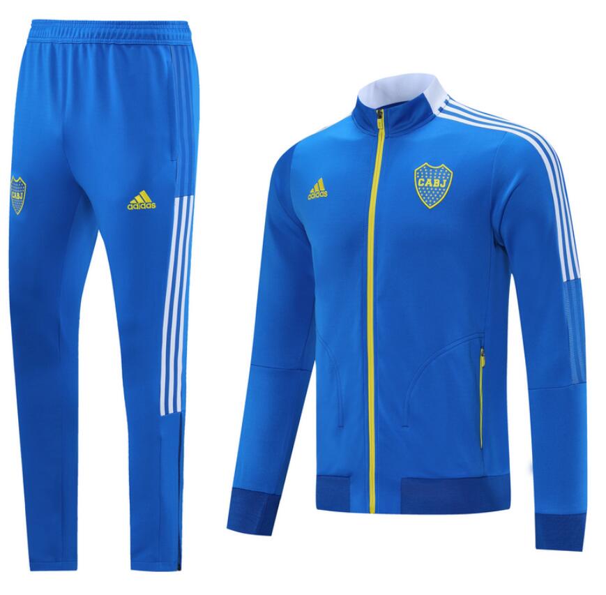 2021/22 Boca Juniors Blue Training Kits Jacket and Pants